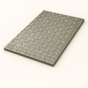 Лист стальной рифленый 4х1500х6000 мм ромб Ст3сп в наличии в Ростове-на-Дону