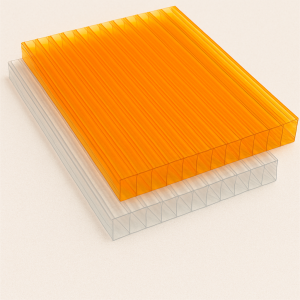 Сотовый поликарбонат 8х2100х12000 мм желтый 70% в наличии в Ростове-на-Дону